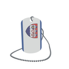 Dog Tag Flag Bunting Circle Steinburg Dog Tag Aluminium 30 x 50mm
