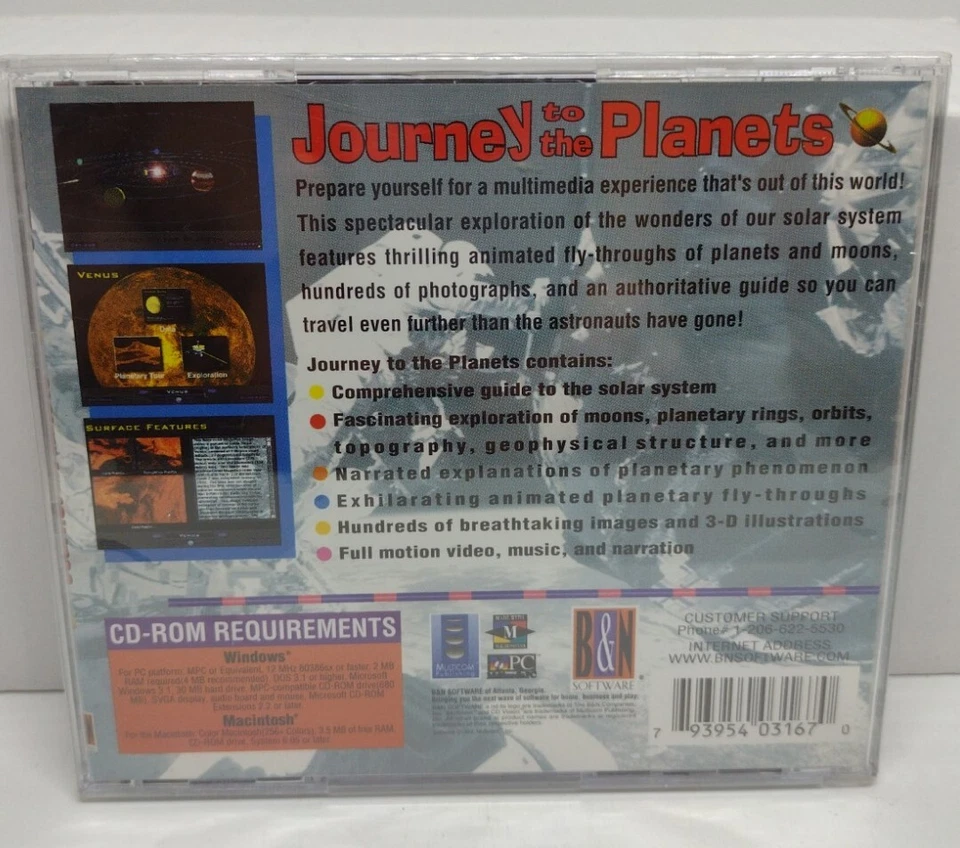 Journey to the Planets (WIN/MAC CD's-Rom), NEW Sealed - FREE TRACKED SHIPPING - Image 2 of 4