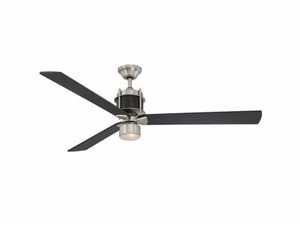 Savoy House Muir 56 3 Blade Ceiling Fan In Satin Nickel And Black