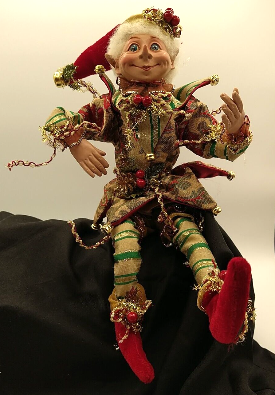 Robert Stanley Home Collection Christmas Elf Poseable Doll 16" Sprite