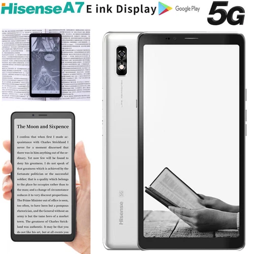 5G Hisense A7 E Ink Display Smartphone Android Mobile eBook Reader Phone 128GB