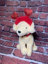 Target FAO Schwarz Dog w/ Heart Boppers Stuffed Animal Valentine Toy Schwartz