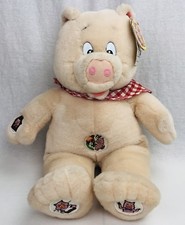 NWT 15" VTG THIS LITTLE PIGGY TALKING LAUGHING PIG STUFFED ANIMAL TALKING PLUSH