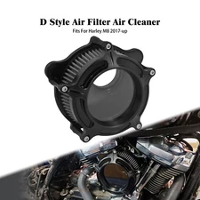 Clear Matte Black Air Filter Cleaner For Harley Low Rider Street Bob 2017-2025