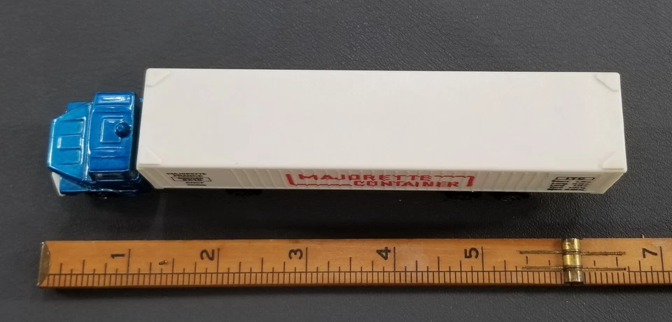 Majorette Scania Semi Truck & Trailer Container Made In France VTG - Image 4 of 4