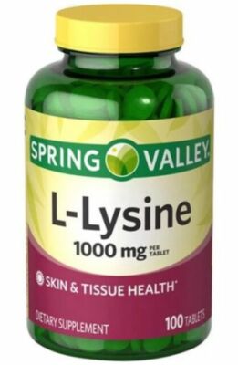 Spring Valley L-lysine Tablets 1000 mg 100 Tablets