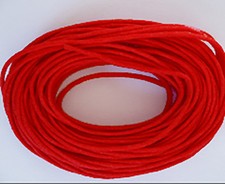 1mm Waxed Cotton Cord Red 10 yard pack 30 feet