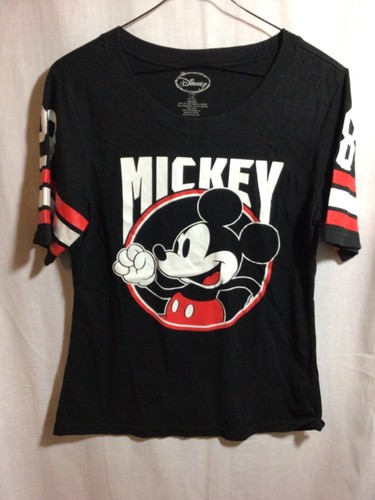 Mickey Mouse Disney Branded Black Large Youth (11/13) T Shirt