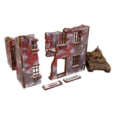 Winter Ruins 2 Terrain - Pre Painted MDF - Warlord Games Bolt Action Miniatures