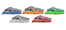 DOBYNS RODS BASS FISHING LURES BOAT VINYL TRUCK STICKER DECAL GRAPHIC