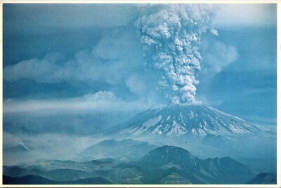 Postcard Mt St Helens Eruption Portland Washington Cascade Range Volcanos