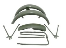 Juego de guardabarros pintado verde modelo militar incomparable G3L Ajs 16M/APTO PARA