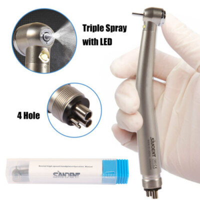 Dental Fiber Optic Handpiece E-generator Self-power High Speed 4Hole Turbine,E-Generator LED - Foto 7