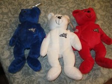 1999 Classic Collecticritters RED,WHITE,BLUE Senator Stuffed 3 Bear SET NEW