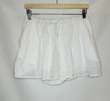AE AMERICAN EAGLE White Bohemian Lightweight Breezy Lined Shorts MEDIUM NWT