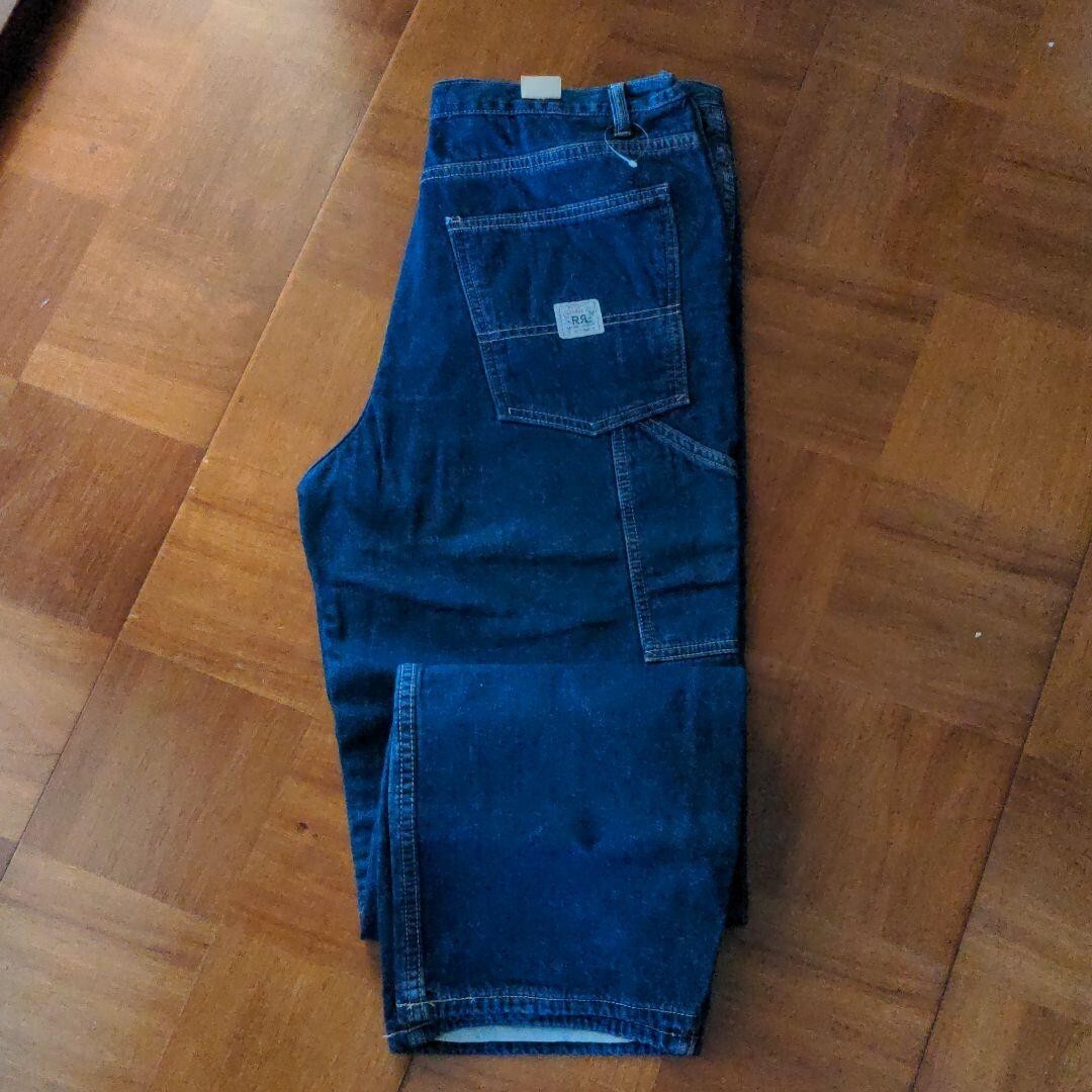パンツ DOUBLE RL 90s Denim Painter Pants RRL RALPH LAUREN DOUBLE KNEE DENIM PAINTER PANTS MEN INDIGO