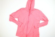 Womens Hanes Pink Full Zip Light Weight Hoodie NEW NWT