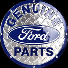 Ford Genuine Parts 12 Round Diamond Metal Tin Embossed Sign Logo Garage Ford Genuine Parts 12 Round Diamond Metal Tin Embossed Sign Logo Garage