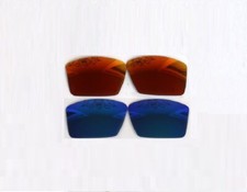 Galaxy Replacement Lens For Oakley Cables OO9129 Sunglasses Blue/Red Polarized
