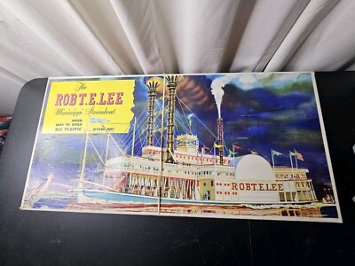 PYRO PLASTICS KIT#237 THE MISSISSIPPI STEAMBOAT MODEL KIT-ORIGINAL 1958 RELEASE