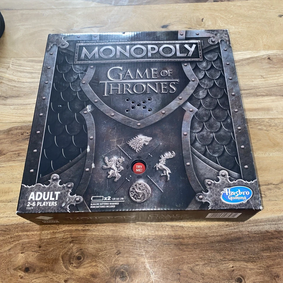 GAME OF THRONES MONOPOLY Board Game With Sounds Hasbro New & Unused - Image 2 of 4