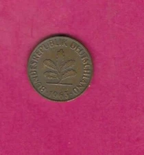 GERMANY GERMAN KM106 1963 G XF-SUPER FINE-NICE OLD VINTAGE 2 PFENNIG COIN