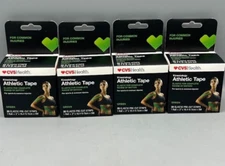 4 Rolls CVS Kinesiology Athletic Tape, Green,20 Pre-Cut Strips Roll = 2" x 16.4'