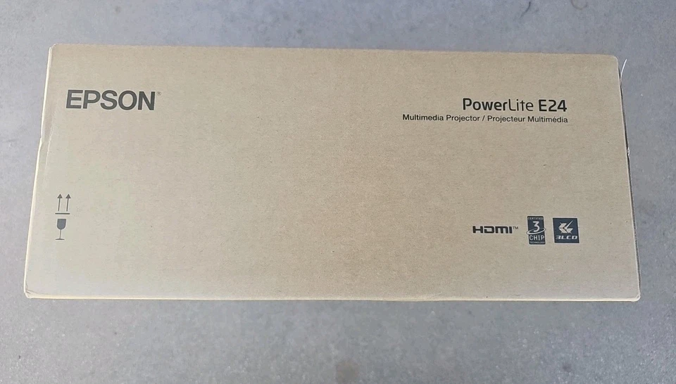 EPSON PowerLite E24 3 600 Lumens 3LCD Classroom Projector (V11HB51020) White