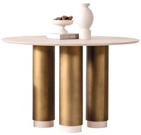 Exklusiver Rundtisch Esszimmer Tische Designer WeißE Tischplatte