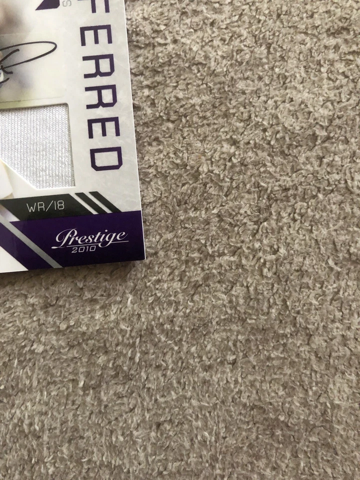 SIDNEY RICE 2010 Panini Prestige Preferred Game Used Jersey Auto /20 #7 Vikings - Image 4 of 4