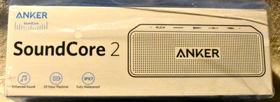 Anker Soundcore 2 Outdoor Bluetooth Speaker Wireless Stereo Bass Sound 24h Play