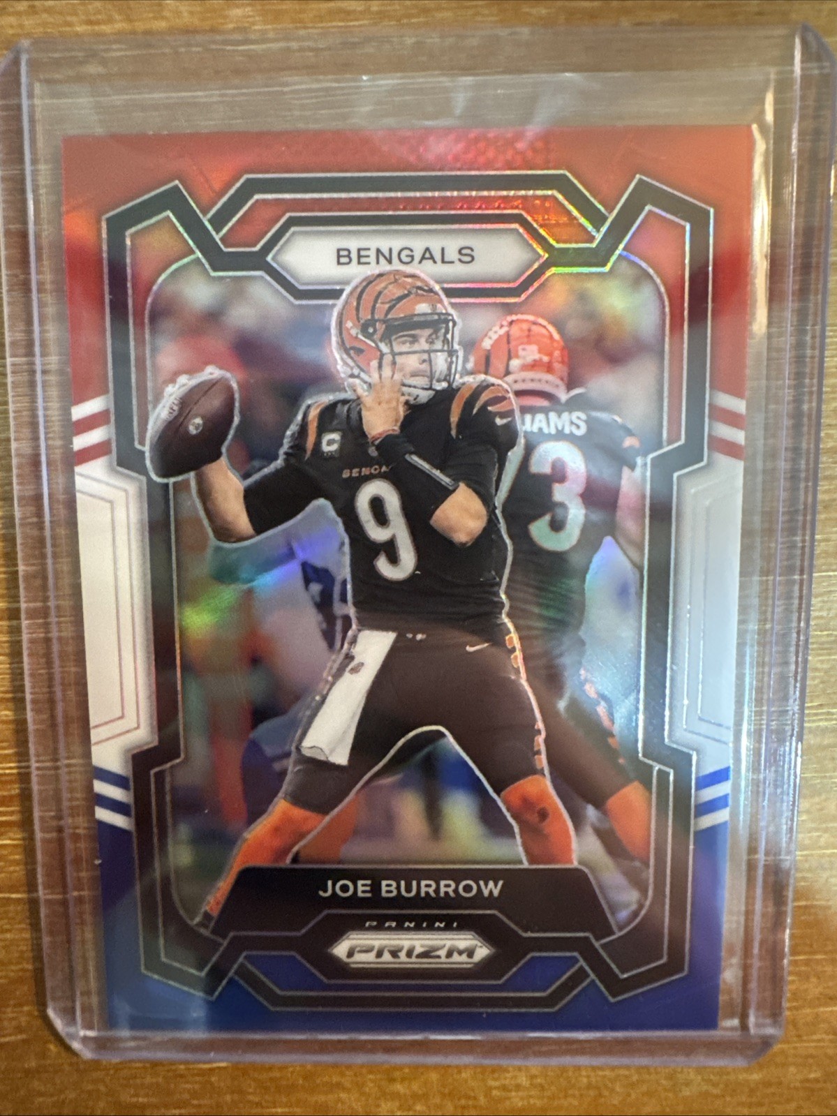2023 Panini Prizm - Joe Burrow #57 Red White & Blue Prizm
