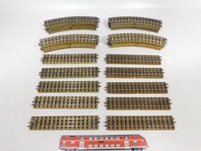 30x Märklin H0 00 AC Section de Voie M pour 3600 800 Vorkrieg Profil Total #