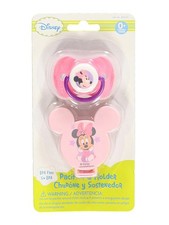 Disney    Starry Minnie    Pacifier  Clip Set Color: pink Size: one size