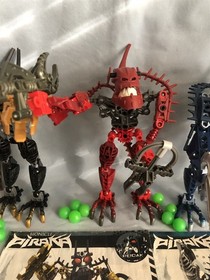 LEGO BIONICLE 6 PIRAKA 8900 8901 8902 8903 8904 8905 + 8626 Irnakk book & parts