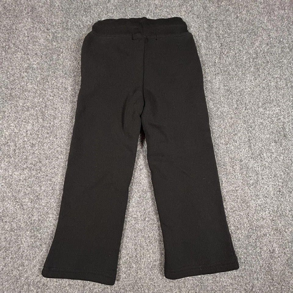 True Religion брюки девочек 4T черный флис толстовки шнурка логотип нашивка молодежи - Изображение 3 из 4