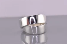 Silpada Sterling Silver Band Together R3056 Crossover Ring 925 Sz: 7