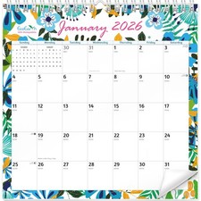 2026 Monthly Wall Calendar 8x6 Inch Biodegradable Flip Patterned Art Design