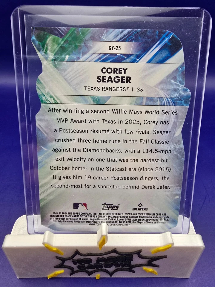 2024 Topps Stadium Club - Goin' Yard Corey Seager #GY-25 - Image 2 of 2