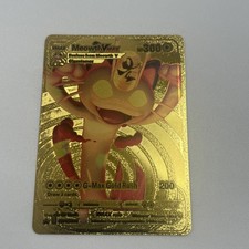 Scheda Meowth VMAX HP300 Gold Foil Fan Art Disply G-Max Gold Rush # SWSH005 NM