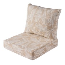 24"x 24" Outdoor Deep Seat Cushion 2-Piece Palm Tan