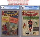 PRIVATE LISTING AMAZING SPIDER-MAN #18 OF/W PAGES CGC 6.0 & #19 CGC 6.0 OW PAGES