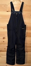 Arctix Insulated Adjustable Black Snow Ski Bibs Pants Stretchy Waist Youth Large