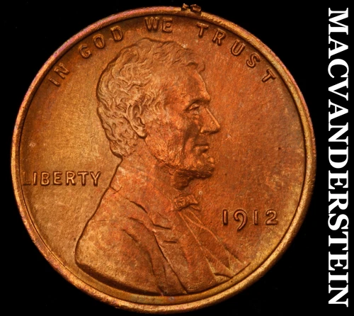 1912 Lincoln Cent- Super Choice Gem Brilliant Uncirculated++++ Luster #J2227