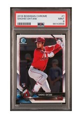 2018 Bowman Chrome Base Shohei Ohtani #1 Batting (RC) Mint PSA 9