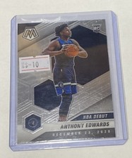 2020-21 Panini Mosaic Basketball Anthony Edwards NBA Debut Rookie Card #261