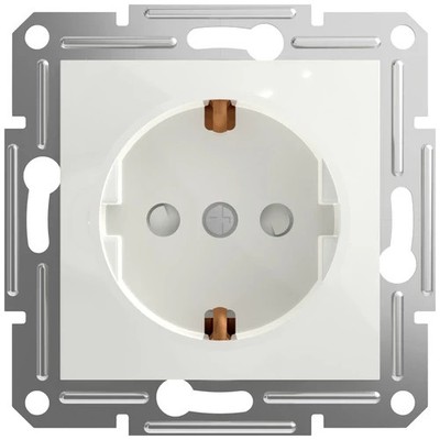 Schneider Asfora EPH2970221D Steckdose 16A mit Berührungsschutz UP Weiß IP20