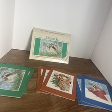 Lote de 9 tarjetas de notas navideñas de colección Current Critters mapache ratón ciervo conejito