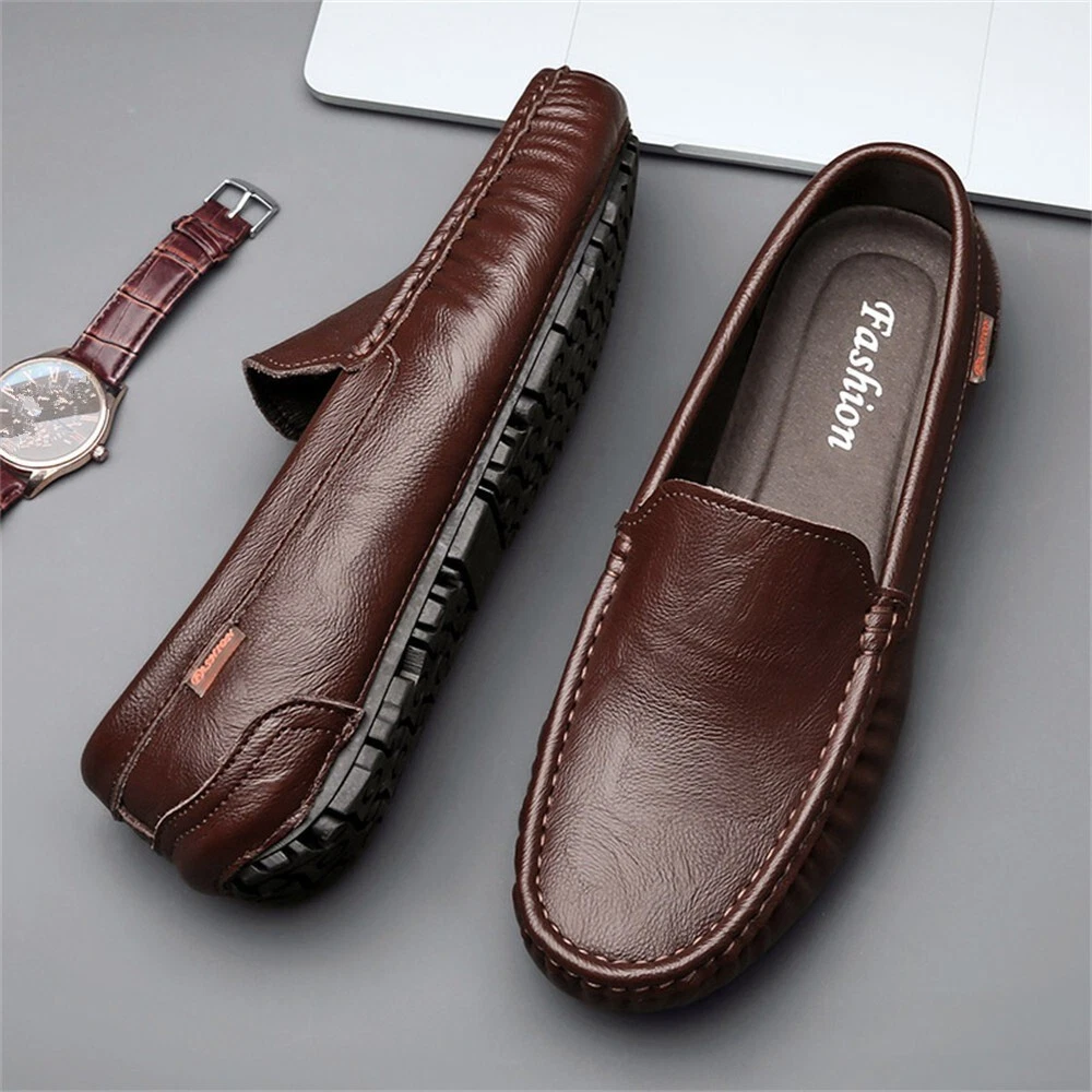 2025 Men's Leather Driving Moccasins Loafers Classic Slip on Lightweight Shoes
Opens in a new window