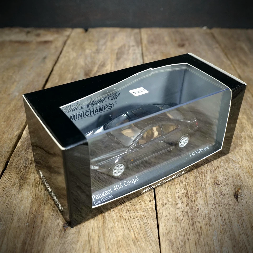 MINICHAMPS Peugeot 406 Cupé, Gris Cosmos, Edición Limitada Diecast, 1/43 En Caja Foto 4 de 4